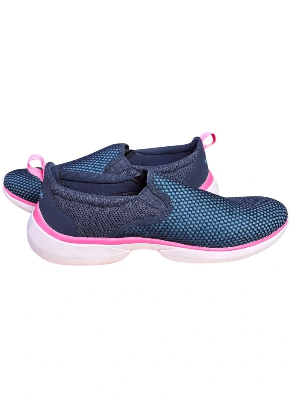 Vionic Vortex Zeta Slip-On Sneakers – Navy Blue & Pink | Women’s Size 9